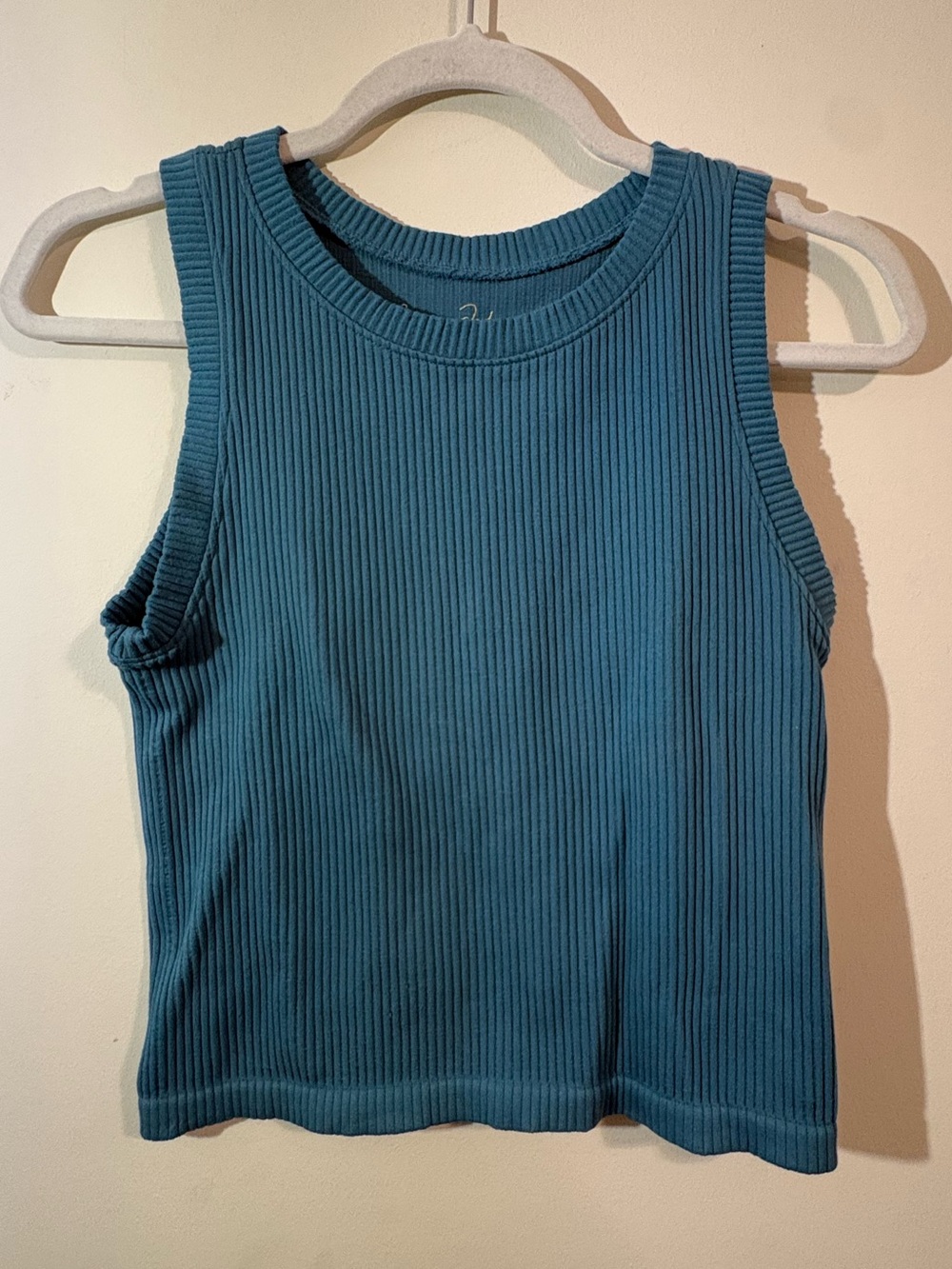 Gypsy + Jade Women’s S/M Ribbed Sleeveless Tank Top Teal pullover